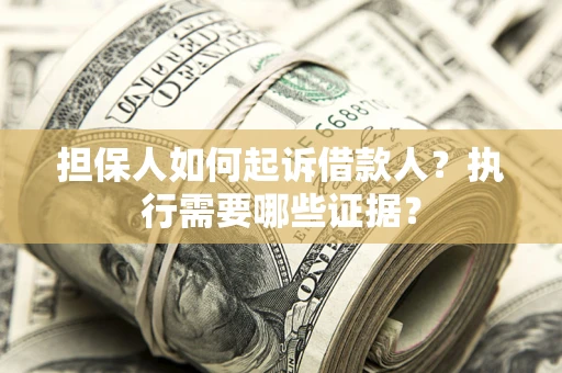 武汉担保人如何起诉借款人？执行需要哪些证据？