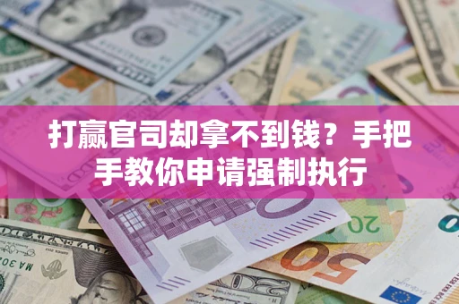 武汉打赢官司却拿不到钱？手把手教你申请强制执行