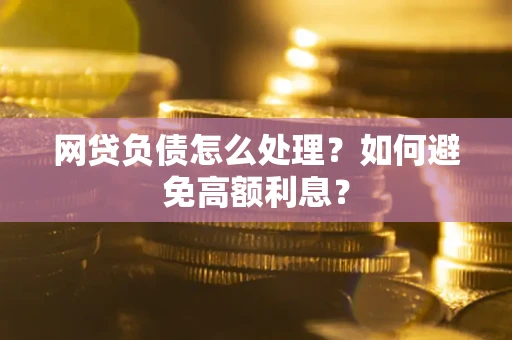 武汉网贷负债怎么处理？如何避免高额利息？