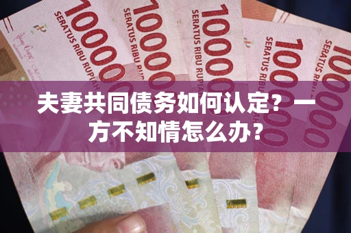 武汉夫妻共同债务如何认定？一方不知情怎么办？