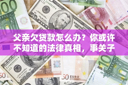 武汉父亲欠贷款怎么办？你或许不知道的法律真相，事关子女未来