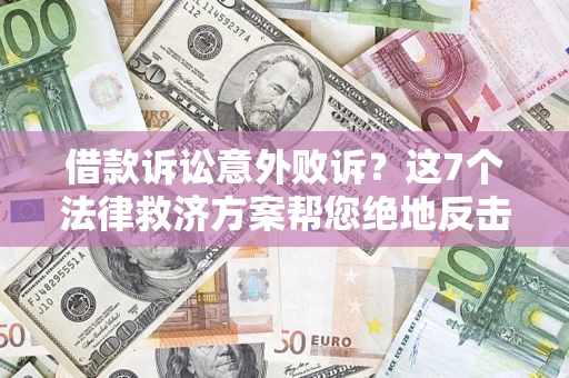 武汉借款诉讼意外败诉？这7个法律救济方案帮您绝地反击！