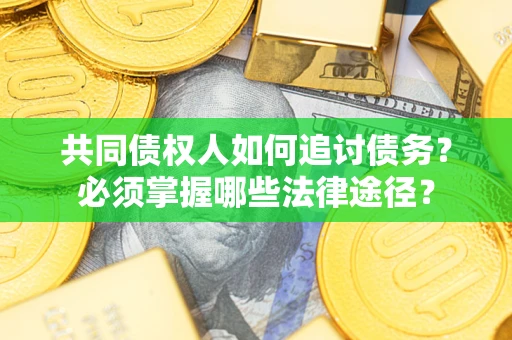武汉共同债权人如何追讨债务？必须掌握哪些法律途径？
