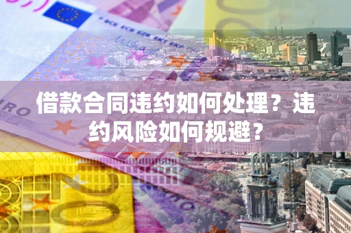 武汉借款合同违约如何处理？违约风险如何规避？