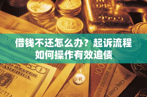 武汉借钱不还怎么办？起诉流程如何操作有效追债