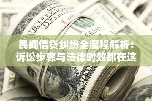武汉民间借贷纠纷全流程解析：诉讼步骤与法律时效都在这儿了