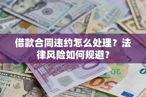 武汉借款合同违约怎么处理？法律风险如何规避？