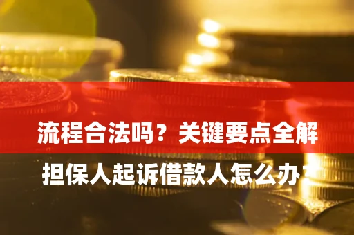武汉

担保人起诉借款人怎么办？流程合法吗？关键要点全解析