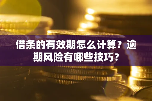 武汉借条的有效期怎么计算？逾期风险有哪些技巧？