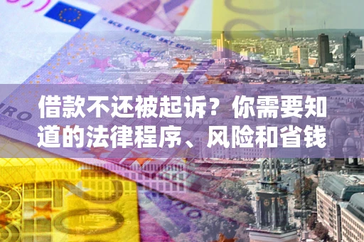 武汉借款不还被起诉？你需要知道的法律程序、风险和省钱技巧