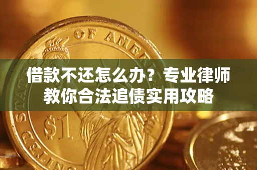 武汉借款不还怎么办？专业律师教你合法追债实用攻略
