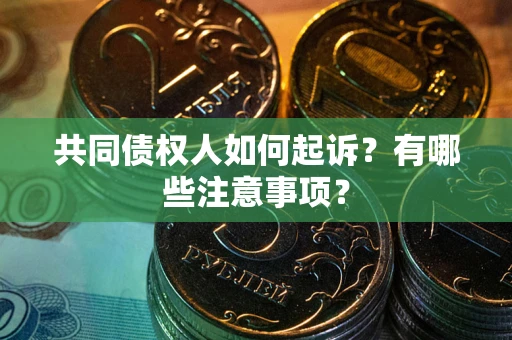 武汉共同债权人如何起诉？有哪些注意事项？