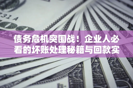 武汉债务危机突围战！企业人必看的坏账处理秘籍与回款实战指南