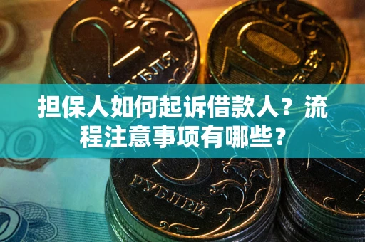 武汉担保人如何起诉借款人？流程注意事项有哪些？